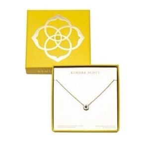 Riley pendant necklace sapphire blue September birthstone - NWT14kt gold #1756